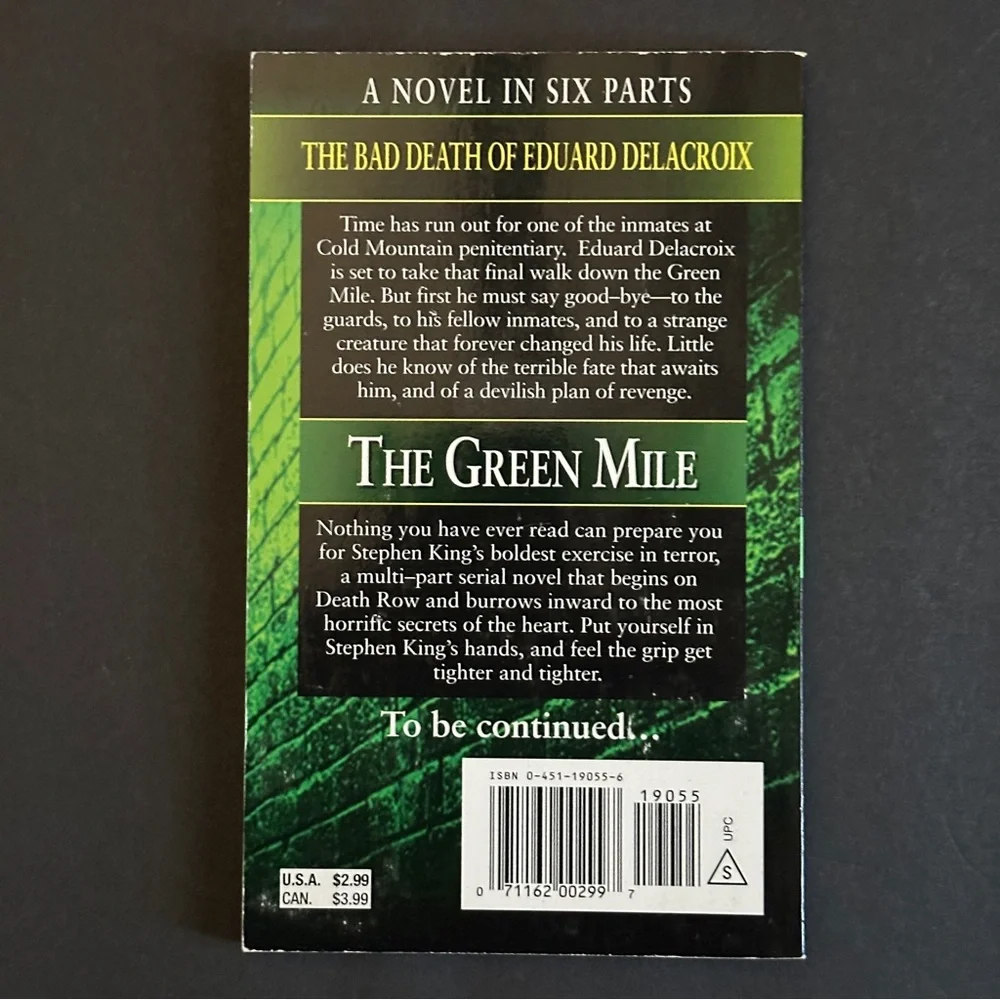 The Green Mile Book Set by Stephen King | Fiction | Paperback Set - Picture 5 of 10